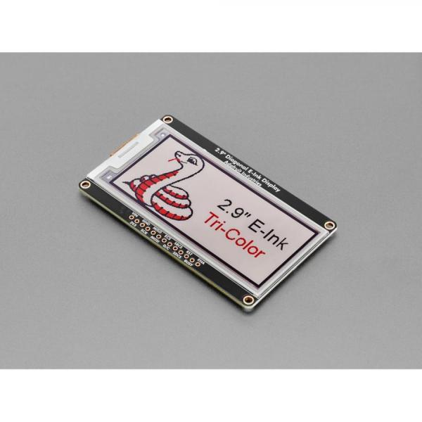 디바이스마트,MCU보드/전자키트 > 디스플레이 > E-paper,Adafruit,Adafruit 2.9inch Red/Black/White eInk Display Breakout - THINK INK - UC8151D Chipset [ada-1028],2.9인치 삼색 디스플레이 / MicroSD 소켓 추가 / 마이크로컨트롤러와 사용 가능 / 제품 크기: 80.0mm x 47.0mm x 5.0mm