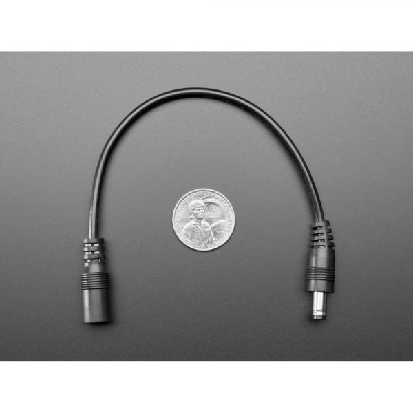 디바이스마트,케이블/전선 > USB 케이블 > 충전케이블(MM) > DC 전원 충전케이블,Adafruit,5.5mm/2.1mm DC Barrel Polarity Reversing Cable [ada-5917],2.1mm DC 극성 반전 어댑터 / cables : 24AWG