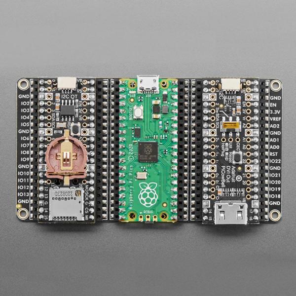 디바이스마트,오픈소스/코딩교육 > 라즈베리파이 > 라즈베리파이 확장보드/HAT,Adafruit,Adafruit Proto Tripler PiCowbell for Pico and PicoW [ada-5967],3개의 2x20 슬림 소켓 헤더 / 쉬운 납땜을 위한 금도금 패드 / 이미 납땜된 이중 행 소켓 포함