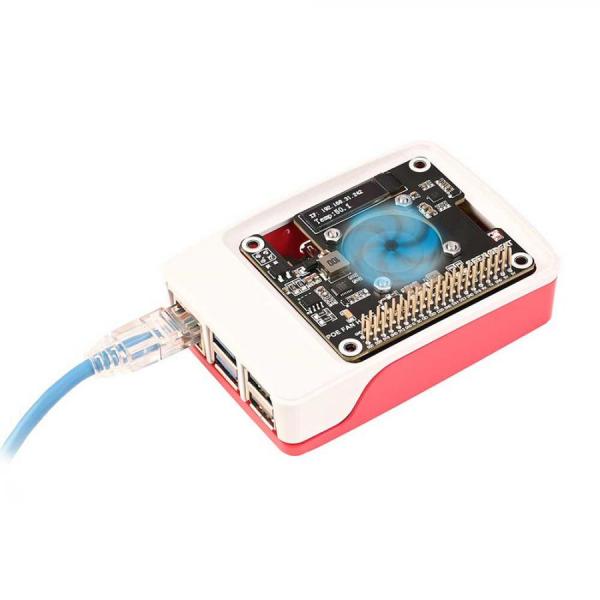 디바이스마트,오픈소스/코딩교육 > 라즈베리파이 > 라즈베리파이 확장보드/HAT,SEENGREAT,라즈베리파이5 POE HAT 디스플레이 팬 포함 [402285],라즈베리파이5 POE 확장보드 / IEEE 802.3af/at / 4핀 JST 커넥터 / 금속 방열판 / 0.87인치 OLED 디스플레이 / 입력 : 37V ~ 57V / 출력 : 5V / 팬 속도 : 9000 RPM