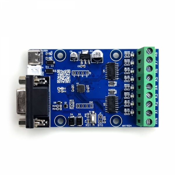 디바이스마트,MCU보드/전자키트 > 전원/신호/저장/응용 > 레벨컨버터/전압관리,한진데이타,RS232C (USB-C) 지원 포토 커플러 절연 I/O-8 모듈(P7197-2),NPN(Sink) / PNP(Source) 방식의 8채널 포토커플러 절연 입력 모듈 /  8개의 입력신호를 RS232C (USB to 시리얼 ) 통신으로 연결 가능