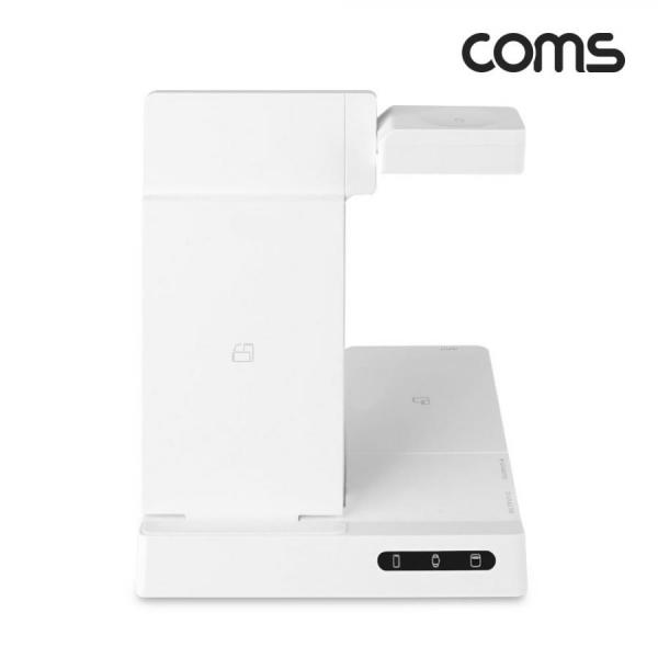 디바이스마트,컴퓨터/모바일/가전 > 스마트폰/스마트기기 > 충전기/보조배터리 > 무선충전기,Coms,나비 멀티 무선 충전기(6 in 1) White 갤럭시워치/iOS 워치 충전 가능 [CY2320],White 갤럭시워치/iOS 워치 충전 가능