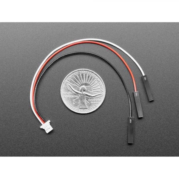 디바이스마트,케이블/전선 > 점퍼/하네스/악어/바나나 > 점퍼 와이어/케이블,Adafruit,JST SH 1mm Pitch 3 Pin to Socket Headers Cable - 100mm long [ada-5765],한쪽 끝에는 1mm 피치 JST SH 커넥터가 있고 다른 한쪽 끝에는 0.1인치 피치 소켓 커넥터가 있습니다