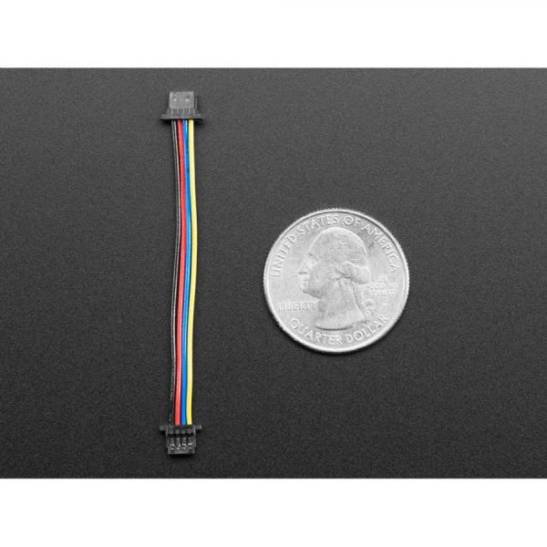 디바이스마트,케이블/전선 > 점퍼/하네스/악어/바나나 > 점퍼 와이어/케이블,Adafruit,STEMMA QT / Qwiic JST SH 4-Pin Cable - 50mm Long [ada-4399],4선 케이블 / 길이 : 50mm / 양쪽 끝에 JST SH 암 4핀 커넥터가 장착