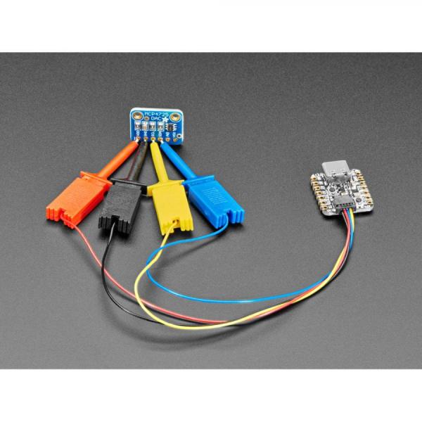 디바이스마트,케이블/전선 > 점퍼/하네스/악어/바나나 > 점퍼 와이어/케이블,Adafruit,JST-SH 4-pin Cable with Micro SMT Test Hooks - STEMMA QT / Qwiic [ada-5037],I2C 호환 가능 / 한쪽에는 JST SH 4핀이 있고 다른 한쪽에는 마이크로 후크 클립이 있습니다