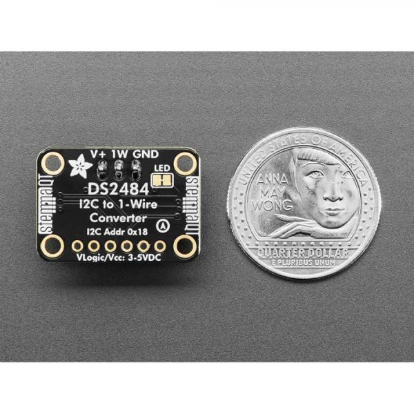 디바이스마트,MCU보드/전자키트 > 센서모듈 > 온도/습도,Adafruit,Adafruit DS2484 I2C to 1-Wire Bus Adapter Breakout - STEMMA QT / Qwiic JST SH 1mm [ada-5976],I2C-1W : ESD 보호 및 분할 전원 지원 기능 / 전원 공급 : 3V , 5V