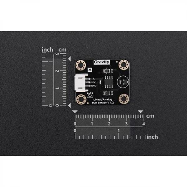 디바이스마트,MCU보드/전자키트 > 센서모듈 > 마그네틱/홀/리드/엔코더 > 자석/리드/자기장센서,DFROBOT,Gravity : 선형/아날로그 홀 효과 센서 (자기장 ±1200 GS) [DFR1132],자기장 강도 측정 및 모니터링 / 작동 전압: 3.3~5V / 전원 공급 전류: 4.2-8mA