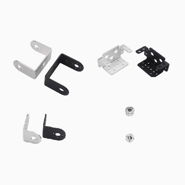 디바이스마트,기계/제어/로봇/모터 > 전문분야 로봇 > 로봇 Arm(로봇암/로봇팔),Yeahbot,스마트 자동차 로봇팔 연결 확장 L형+짧은 U 브라켓(블랙) [SFB-014],270° / 금속 브라켓 / M3 범용 고정 홀 / 다기능 스탠드 / 짧은 U 브라켓 / L형 브라켓 / 컵 베어링 / 서보모터 제외