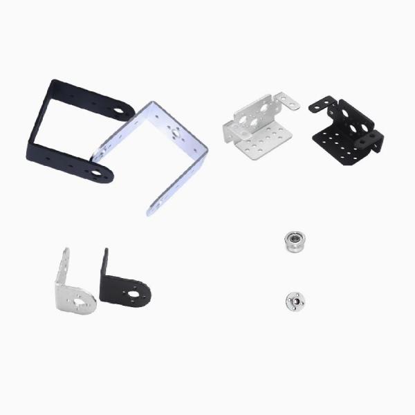 디바이스마트,기계/제어/로봇/모터 > 전문분야 로봇 > 로봇 Arm(로봇암/로봇팔),Yeahbot,스마트 자동차 로봇팔 연결 확장 L형+긴 U 브라켓(실버) [SFB-017],270° / 금속 브라켓 / M3 범용 고정 홀 / 다기능 스탠드 / 짧은 U 브라켓 / L형 브라켓 / 컵 베어링 / 서보모터 제외
