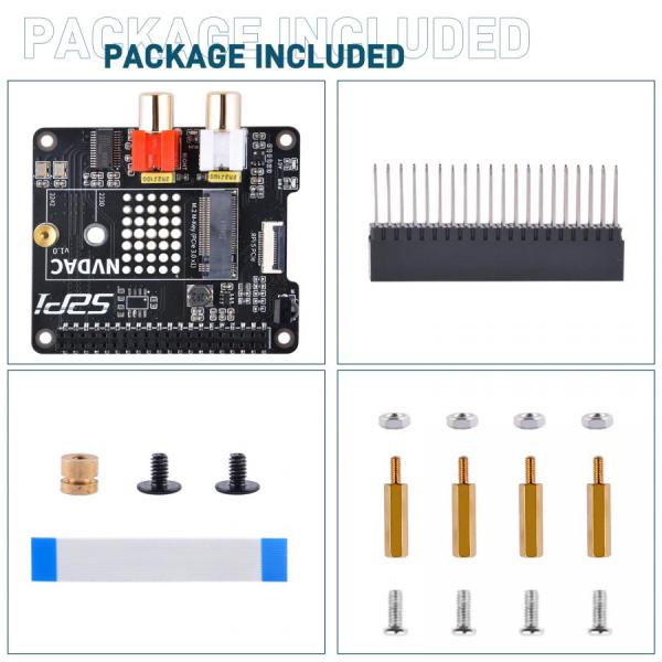 디바이스마트,오픈소스/코딩교육 > 라즈베리파이 > 라즈베리파이 확장보드/HAT,52PI,라즈베리파이5 NVDAC 어댑터 보드 [EP-0218],라즈베리파이5 전용 NVDAC / NVMe & DAC / PCIe to NVMe 2230/2242 SSD 슬롯 / DAC / PCle FFC 케이블 포함 / SSD 미포함