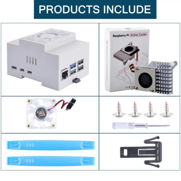 디바이스마트,오픈소스/코딩교육 > 라즈베리파이 > 아답터/방열판/OS/기타,52PI,라즈베리파이5 초박형 아이스 타워 쿨러[EP-0222],라즈베리파이5 전용 아이스타워 / 장착시 높이 37mm