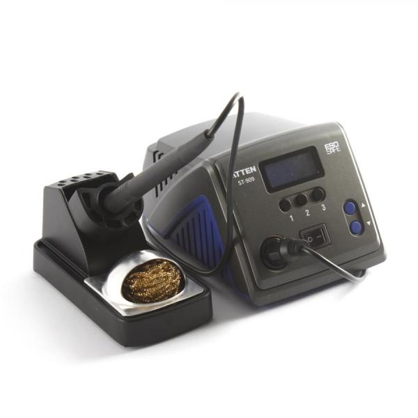 디바이스마트,수공구/전자공구/전동공구 > 전자공구 > 인두기/인두스탠드 > 데스크탑인두기,ATTEN,디지털 인두기 ST-909,*KC인증완료!/LCD 디스플레이가 장착된 90w 데스크탑인두기/온도저장기능으로 쉽고 간편하게 이용가능/스마트 시간설정을 통한 자동대기, 가열 자동꺼짐 기능