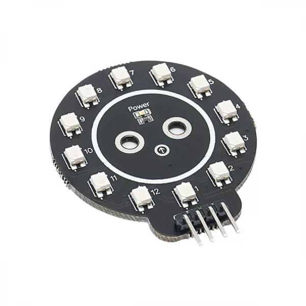 디바이스마트,MCU보드/전자키트 > 디스플레이 > LED,SZH,아두이노 RGB 원형 LED 모듈 [HS-F12A],WS2812 / 아두이노와 호환 가능한 RGB LED 모듈 입니다. / 12개의 LED로 구성 / 정격전압 5V / 사이즈 / 50x40mm 원형