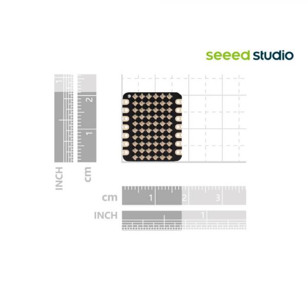 디바이스마트,오픈소스/코딩교육 > 파이썬/IoT 개발 보드 > Seeedstudio XIAO > XIAO 모듈/확장보드,Seeedstudio,XIAO용 6x10 RGB WS2812 LED 매트릭스 모듈 [104030107],60개의 WS2812B LED 제공 / QT Py 와 호환 가능 / 크기 : 21 x 17.5mm