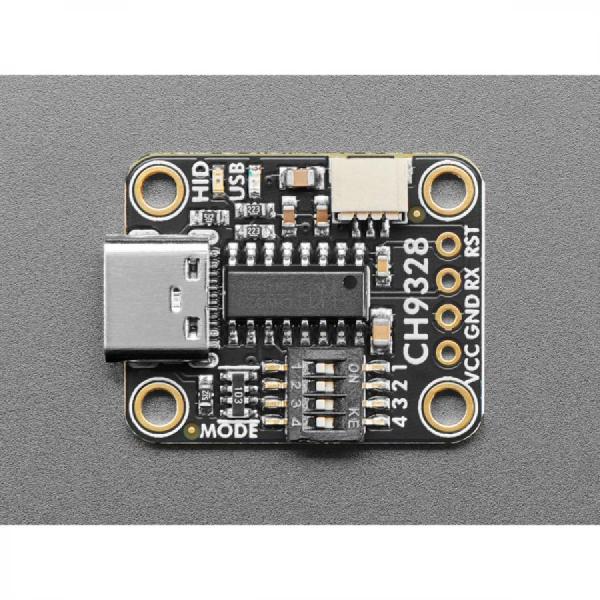 디바이스마트,MCU보드/전자키트 > 통신/네트워크 > USB관련,Adafruit,Adafruit CH9328 UART to HID Keyboard Breakout [ada-5973],납땜이 필요하지 않습니다 / USB Type C / 크기 : 26.4 x 20.3 x 4.6mm