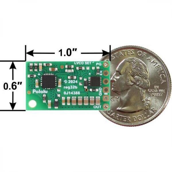 디바이스마트,MCU보드/전자키트 > 전원/신호/저장/응용 > 레벨컨버터/전압관리,Pololu,1.4-7V, 3.4A Fine-Adjust Step-Down Voltage Regulator D30V30MAL #4873,출력 전압 범위 : 1.4V ~ 7V / 최대 전류 출력 : 3.4A / 입력 전압 범위 : 3.3V ~ 45V / 저전압 차단 없음
