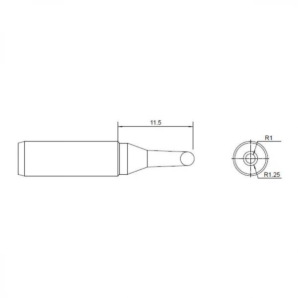 디바이스마트,수공구/전자공구/전동공구 > 전자공구 > 인두기팁/인두기팁크리너 > ATTEN 인두팁,ATTEN,인두팁 T990-BC2,ST-909인두기와 호환/베벨팁/내부에 일체형 열심으로 빠른 가열이 장점