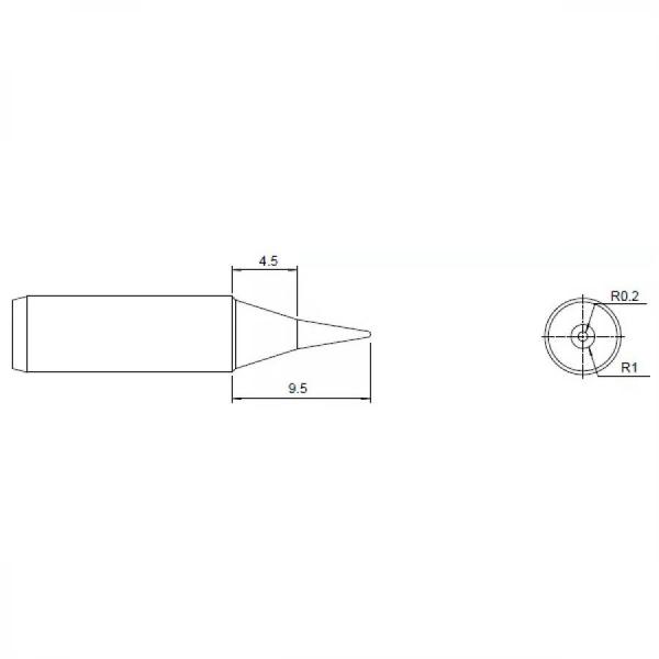 디바이스마트,수공구/전자공구/전동공구 > 전자공구 > 인두기팁/인두기팁크리너 > ATTEN 인두팁,ATTEN,인두팁 T990-I,ST-909인두기와 호환/얇은 뾰족한 원형 팁/내부에 일체형 열심으로 빠른 가열이 장점