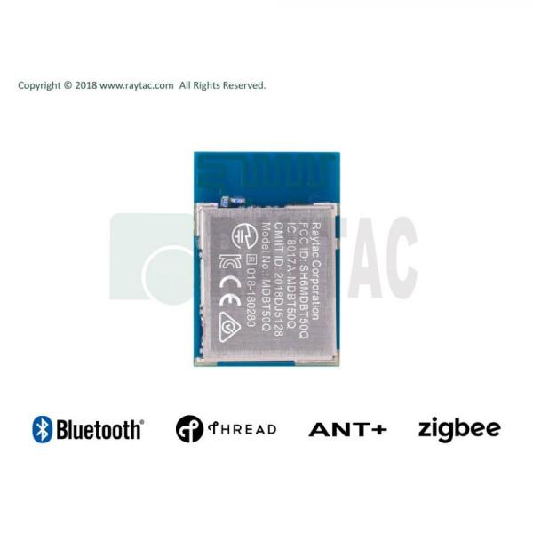 디바이스마트,MCU보드/전자키트 > 통신/네트워크 > 블루투스/BLE,RAYTAC,[KC인증] nRF52840 BLE 5.0 블루투스 미니 모듈 MDBT50Q-P1MV2,KC인증 / BLE 5.0 / 노르딕 nRF52840 SoC / BT5 장거리 기능 지원 / 1MB FLASH, 256kB RAM / GPIO 48개 / 크기: 10.5 x 15.5 x 2.0mm / PI, UART, I2C, I2S, PWM, ADC, NFC, 내장 USB / Thread, ANT, ZIGBEE / PCB 타입