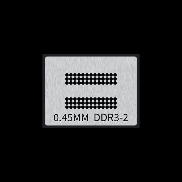 디바이스마트,수공구/전자공구/전동공구 > 전자공구 > PCB작업공구 > BGA 스텐실,SMG,DDR3/4 BGA-78 0.45mm 스텐실 [RBL-110],메모리칩 볼 납땜 용 소형 스텐실  / 직접 가열 / BGA-78 / DDR3 / DDR4 / 재질:강철 / PCB(회로 기판)의 표면에 납땜할 볼의 패턴을 정확하게 안착하기 위해 사용됩니다.
