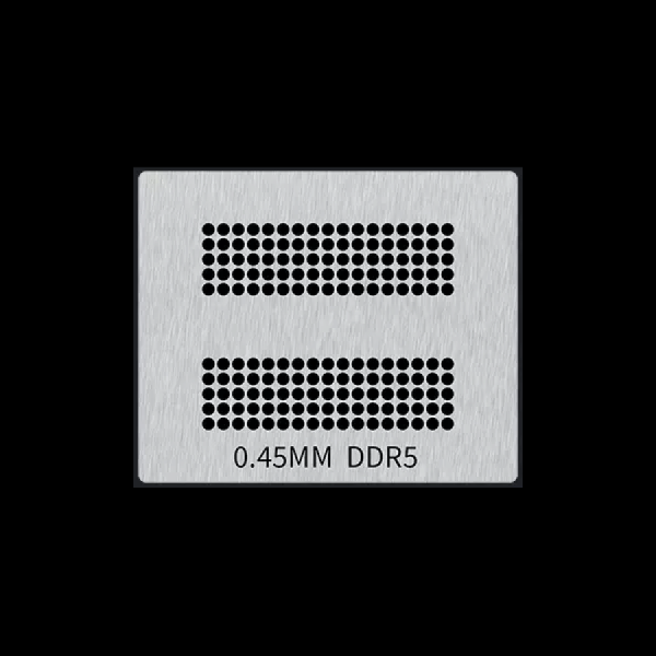디바이스마트,수공구/전자공구/전동공구 > 전자공구 > PCB작업공구 > BGA 스텐실,SMG,GDDR5 BGA-170 0.45mm 스텐실 [RBL-113],메모리칩 볼 납땜 용 소형 스텐실  / 직접 가열 / BGA-170 / GDDR5 / 재질:강철 / PCB(회로 기판)의 표면에 납땜할 볼의 패턴을 정확하게 안착하기 위해 사용됩니다.