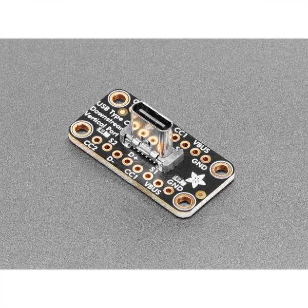 디바이스마트,MCU보드/전자키트 > 통신/네트워크 > USB관련,Adafruit,Adafruit USB Type C Vertical Breakout - Downstream Connection [ada-5993],수직 버전 / USB-C타입 / 동일한 분리 스트립 두 개 제공 / 장착 구멍 4개 제공