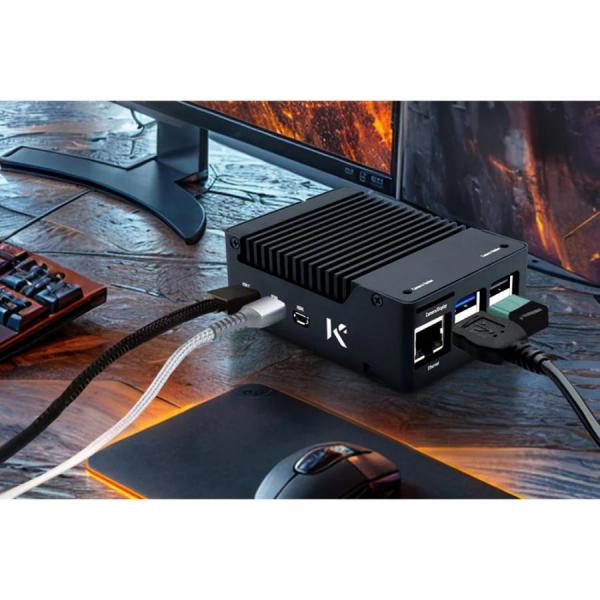 디바이스마트,오픈소스/코딩교육 > 라즈베리파이 > 라즈베리파이 케이스,KKSB,라즈베리파이5 알루미늄 저소음 냉각 케이스,라즈베리파이5용 냉각 케이스 / 방열판 내장 / 양극산화 처리 / 폴리카보네이트 기반 안정적인 와이파이, 블루투스 / 인터페이스를 손쉽게 식별 가능하게 텍스트 레이저 각인 적용