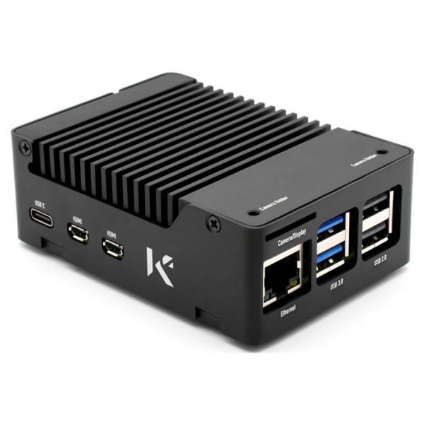 디바이스마트,오픈소스/코딩교육 > 라즈베리파이 > 라즈베리파이 케이스,KKSB,라즈베리파이5 알루미늄 저소음 냉각 케이스,라즈베리파이5용 냉각 케이스 / 방열판 내장 / 양극산화 처리 / 폴리카보네이트 기반 안정적인 와이파이, 블루투스 / 인터페이스를 손쉽게 식별 가능하게 텍스트 레이저 각인 적용