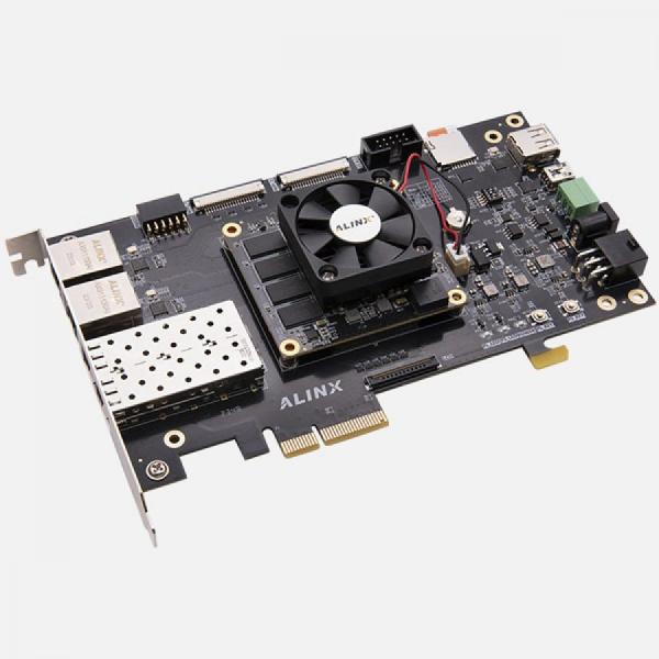 디바이스마트,MCU보드/전자키트 > 프로세서/개발보드 > FPGA,ALINX,VD100 Development Board & Kit with AMD Versal AI Edge VE2302 [VD100],AMD Versal AI Edge 디바이스 기반 애플리케이션에 이상적 /  자동 주행, 예측 공장 및 의료 시스템, 항공우주 분야의 다중 임무 탑재물 및 기타 다양한 애플리케이션에서 인텔리전스를 위한 고성능, 저지연 AI 추론을 제공 / chip : XCVE2302 예측 공장 및 의료 시스템, 항공우주 분야적용 가능 / chip : VE2302