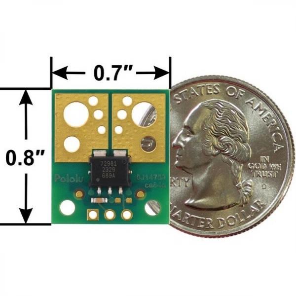 디바이스마트,MCU보드/전자키트 > 센서모듈 > 전압/전류센서,Pololu,ACS72981LLRATR-050U3 Current Sensor Compact Carrier 0A to 50A, 3.3V #5252,범위 : 0-50A(단방향) / 낮은 저항(~0.2 mΩ) / 전원 전압 : 3.0V ~ 3.6V / 감도 : 52.8mV/A / 영점 : 0.33V / 응답 시간 : 2µs 미만 / 크기 : 0.7x0.8