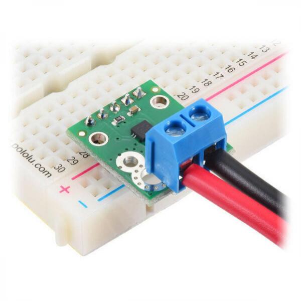 디바이스마트,MCU보드/전자키트 > 센서모듈 > 전압/전류센서,Pololu,ACS71240KEXBLT-050B3 Current Sensor Carrier -50A to +50A, 3.3V #5242,범위 : ±50A(양방향) / 낮은 저항(~0.6 mΩ) / 전원 전압 : 3.0V ~ 3.6V / 감도 : 26.4mV/A / 영점 : 1.65V / 응답 시간 :  5µs 미만