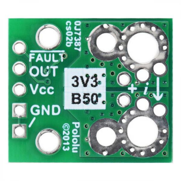 디바이스마트,MCU보드/전자키트 > 센서모듈 > 전압/전류센서,Pololu,ACS71240KEXBLT-050B3 Current Sensor Carrier -50A to +50A, 3.3V #5242,범위 : ±50A(양방향) / 낮은 저항(~0.6 mΩ) / 전원 전압 : 3.0V ~ 3.6V / 감도 : 26.4mV/A / 영점 : 1.65V / 응답 시간 :  5µs 미만