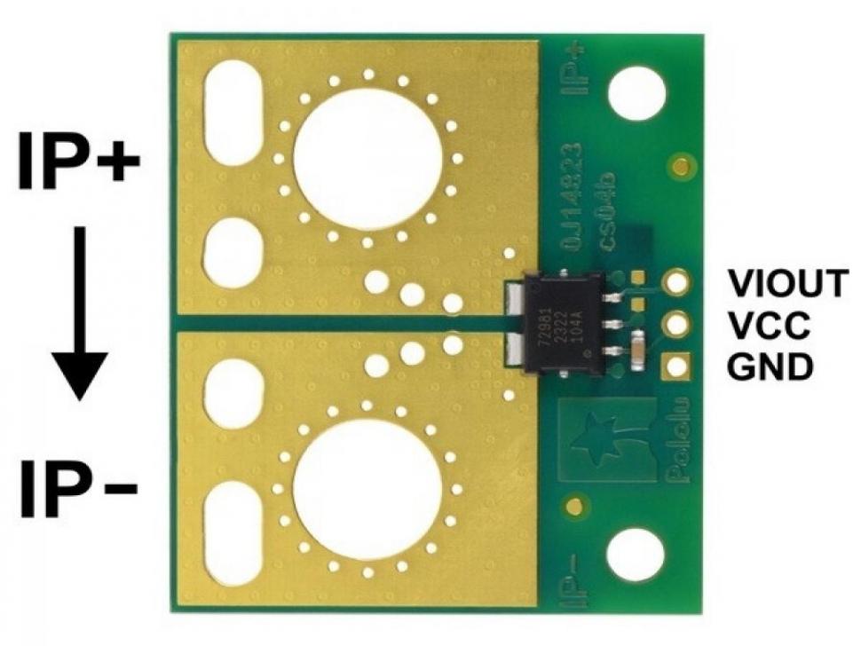 디바이스마트,MCU보드/전자키트 > 센서모듈 > 전압/전류센서,Pololu,ACS72981LLRATR-050U3 Current Sensor Large Carrier 0A to 50A, 3.3V #5272,범위 : 0-50A(단방향) / 낮은 저항(~0.2 mΩ) / 전원 전압 : 3.0V ~ 3.6V / 감도 : 52.8mV/A / 영점 : 0.33V / 크기 : 1.4x1.2