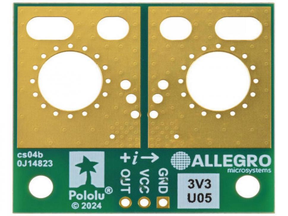 디바이스마트,MCU보드/전자키트 > 센서모듈 > 전압/전류센서,Pololu,ACS72981LLRATR-050U3 Current Sensor Large Carrier 0A to 50A, 3.3V #5272,범위 : 0-50A(단방향) / 낮은 저항(~0.2 mΩ) / 전원 전압 : 3.0V ~ 3.6V / 감도 : 52.8mV/A / 영점 : 0.33V / 크기 : 1.4x1.2