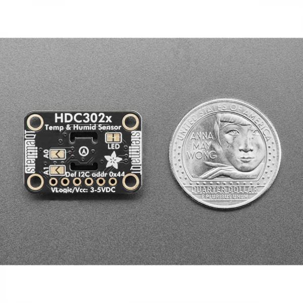 디바이스마트,MCU보드/전자키트 > 센서모듈 > 온도/습도 > 온습도겸용,Adafruit,Adafruit HDC3021 Precision Temperature & Humidity Sensor - STEMMA QT / Qwiic [ada-5989],높은 정확도와 정밀도 / I2C 인터페이스 / 온도 작동 범위 : –40°C ~ 125°C / 공급 전압 : 1.62V ~ 5.50V