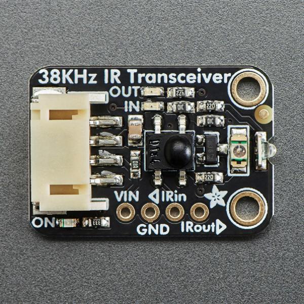 디바이스마트,MCU보드/전자키트 > 센서모듈 > 라이다/거리/초음파/라인 > 적외선(IR)/라인센서,Adafruit,Adafruit Infrared IR Remote Transceiver - STEMMA JST PH 2mm - 940nm Emitter + 38KHz Receiver [ada-5990],적외선 IR 원격 수신기 / 940nm 38KHz IR 원격 제어 신호 수신