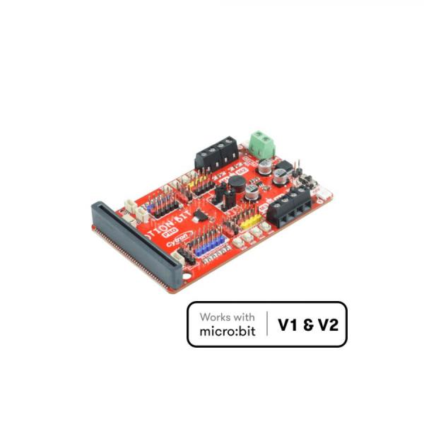 디바이스마트,오픈소스/코딩교육 > Micro:Bit > 마이크로비트 확장/변환보드,Cytron,MOTION:BIT Pro - 12V Robotics Expansion Board for micro:bit [MOTION-BIT-PRO],마이크로비트용 확장 보드 / 온오프 스위치 / 입력 전압 : 7V-12V / 4채널 DC 모터 드라이버