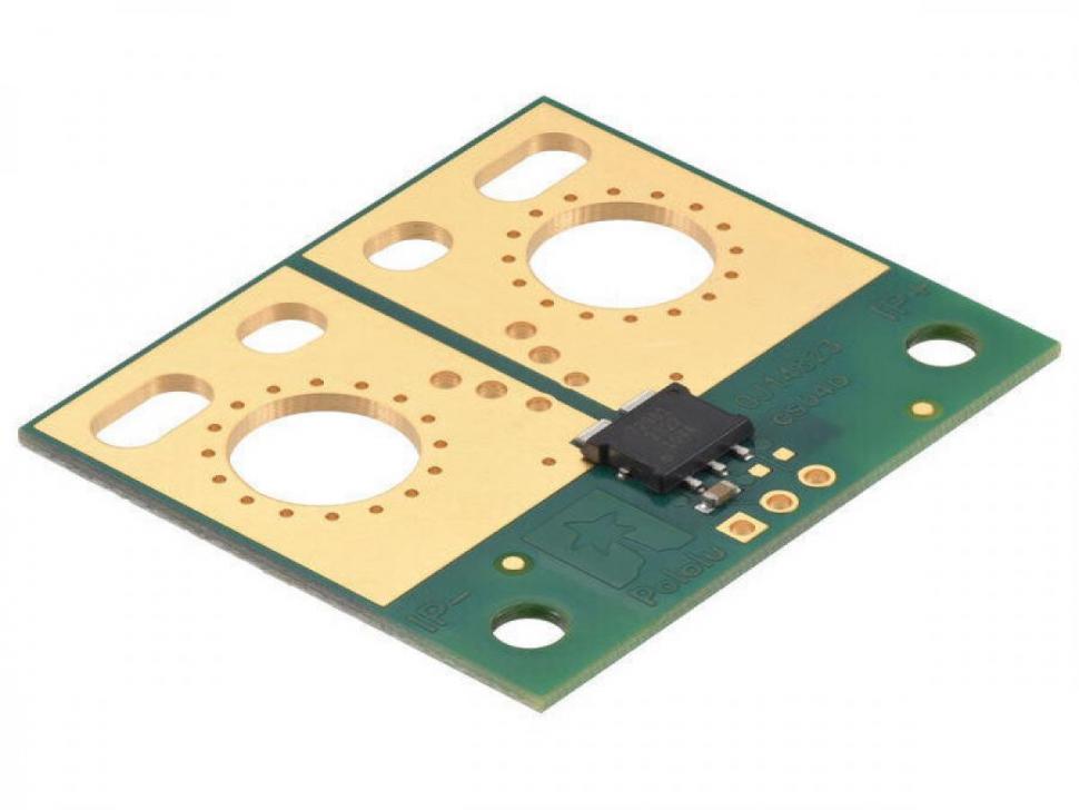 디바이스마트,MCU보드/전자키트 > 센서모듈 > 전압/전류센서,Pololu,ACS72981LLRATR-100B5 Current Sensor Large Carrier -100A to +100A, 5V #5274,범위 :±100A (양방향) / 낮은 저항(~0.2 mΩ) / 전원 전압 : 4.5V ~ 5.5V / 감도 : 20mV/A / 영점 : 2.5V / 크기 : 1.4x1.2