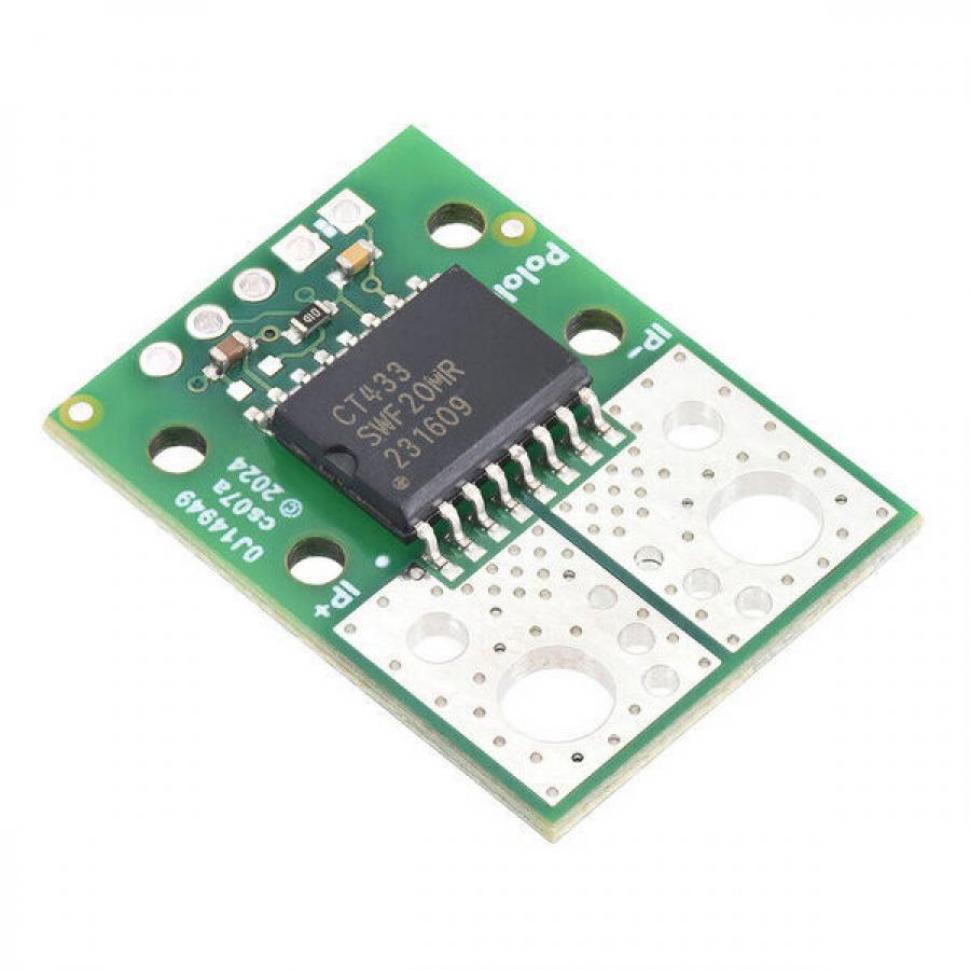 디바이스마트,MCU보드/전자키트 > 센서모듈 > 전압/전류센서,Pololu,CT433-HSWF20MR TMR Current Sensor Compact Carrier -20A to +20A, 3.3V #5310,범위 : ±20A(양방향) / 낮은 노이즈 및 높은 1MHZ 대역폭 / 전원 전압 : 3.0V ~ 3.6V / 감도 : 50mV/A 영점 : 1.65V / 크기 : 0.8x1.1 / PCB 레이어 : 2
