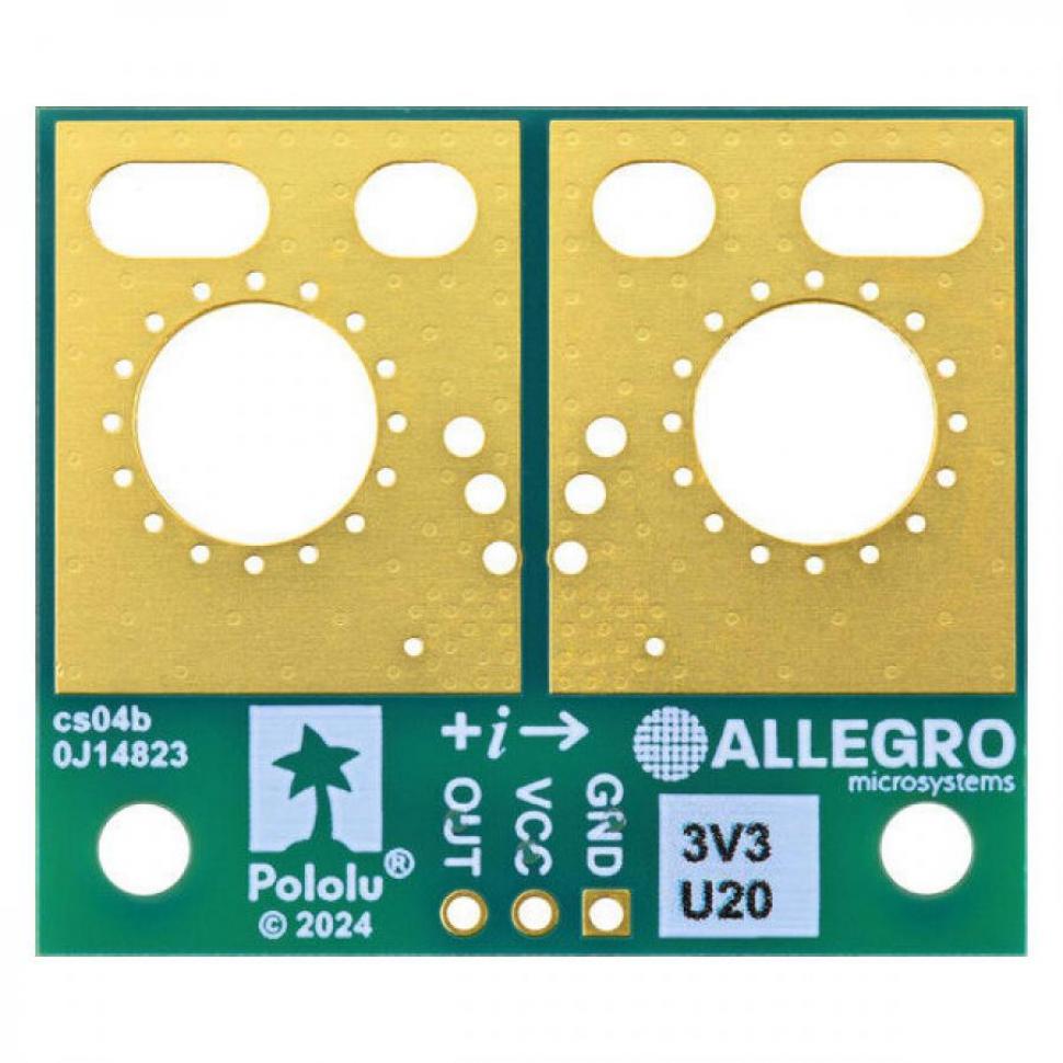 디바이스마트,MCU보드/전자키트 > 센서모듈 > 전압/전류센서,Pololu,ACS72981ELRATR-200U3 Current Sensor Large Carrier 0A to 200A, 3.3V #5283,범위 : 0-200A(단방향) / 낮은 저항(~0.2 mΩ) / 전원 전압 : 3.0V ~ 3.6V / 감도 : 13.2mV/A 영점 : 0.33V / 크기 : 1.4x1.2