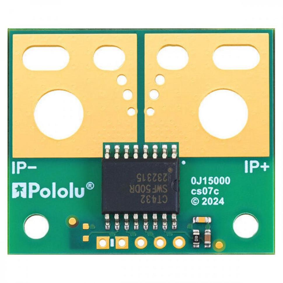 디바이스마트,MCU보드/전자키트 > 센서모듈 > 전압/전류센서,Pololu,CT432-HSWF50DR TMR Current Sensor Large Carrier 0A to 50A, 5V #5326,범위 : 0-50A(단방향) / 낮은 노이즈 및 높은 1MHZ 대역폭 / 전원 전압 : 4.75V ~ 5.5V / 감도 : 80mV/A 영점 : 0.5V / 크기 : 1.2x1.4 / PCB 레이어 : 6