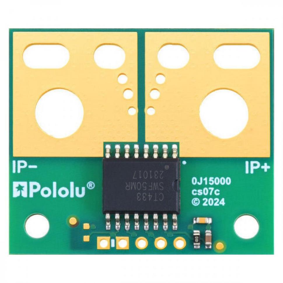 디바이스마트,MCU보드/전자키트 > 센서모듈 > 전압/전류센서,Pololu,CT433-HSWF50MR TMR Current Sensor Large Carrier -50A to +50A, 3.3V #5333,범위 : ±50 A(양방향) / 낮은 노이즈 및 높은 1MHZ 대역폭 / 전원 전압 : 3.0V ~ 3.6V / 감도 : 20mV/A 영점 : 1.65V / 크기 : 1.2x1.4 / PCB 레이어 : 6