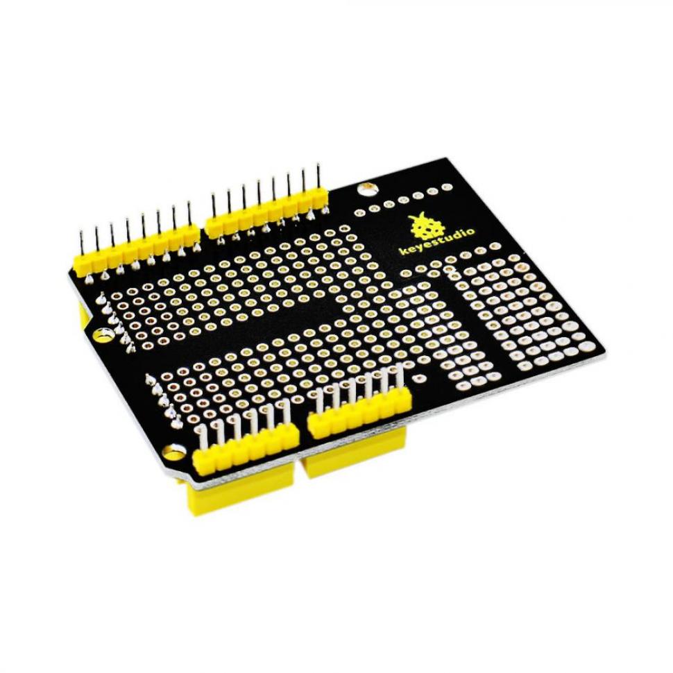 디바이스마트,오픈소스/코딩교육 > 아두이노 > 아두이노 호환쉴드,keyestudio,아두이노 호환 우노 프로토 쉴드 (브레드보드 포함) [KS0003],아두이노 메가 2560 R3 호환 / 5V, 3V 및 Arduino Vin 핀 확장 / 170홀 브레드보드 포함 / 