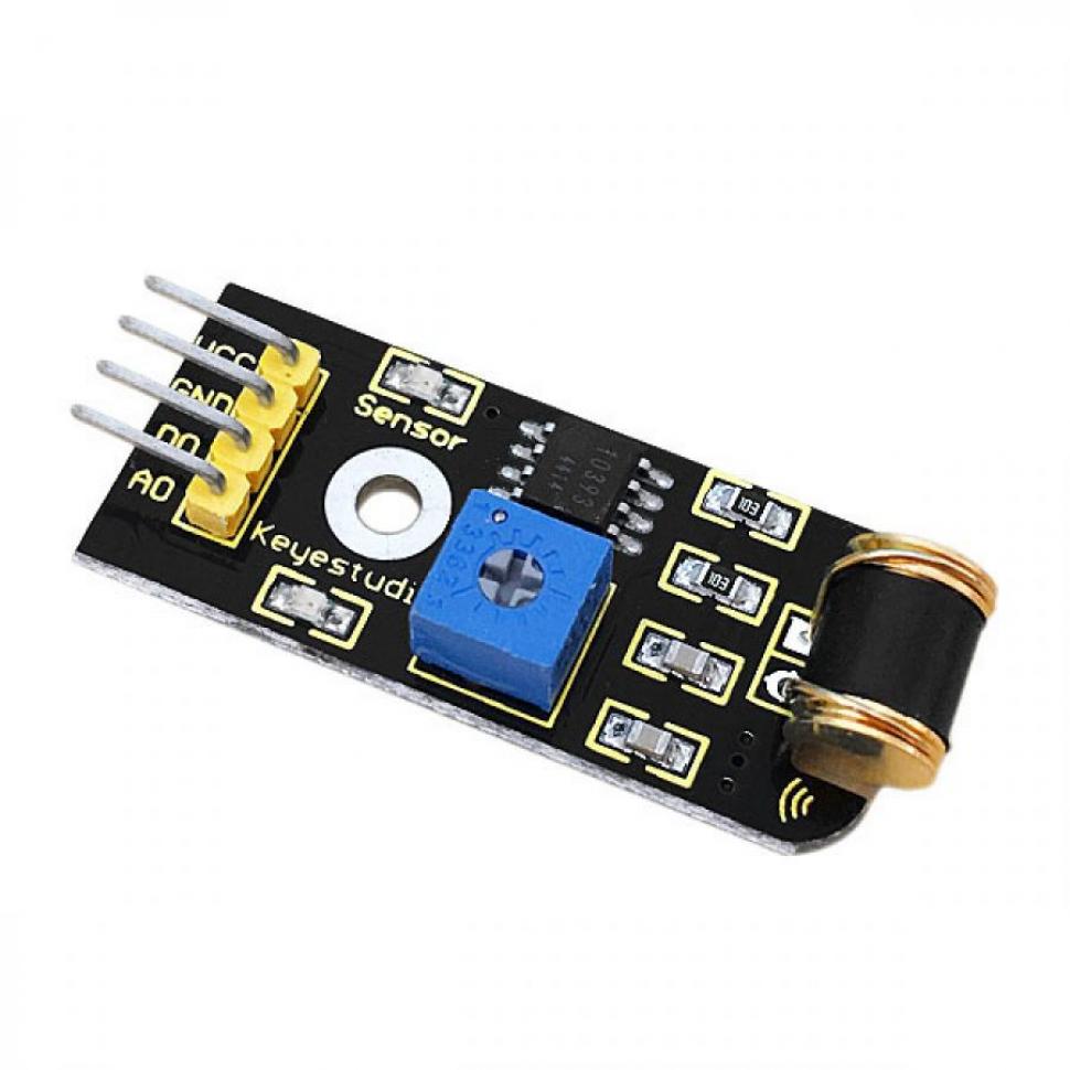 디바이스마트,오픈소스/코딩교육 > 아두이노 > 아두이노 센서모듈,keyestudio,아두이노 진동 센서 모듈 [KS0037],아두이노 호환 진동 센서 모듈 / 공급 전압: 3.3V ~ 5V / IO 유형: 디지털