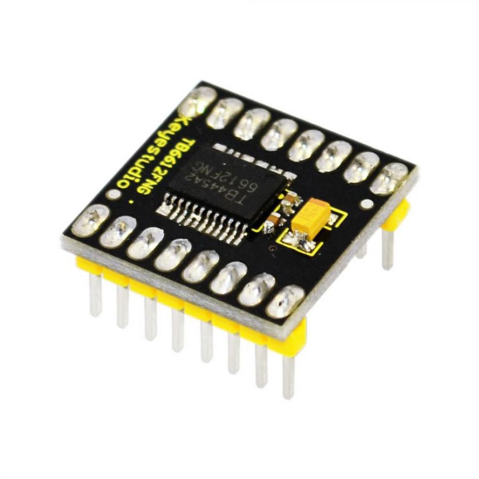디바이스마트,오픈소스/코딩교육 > 아두이노 > 아두이노 모터/드라이버모듈,keyestudio,아두이노 TB6612FNG 모터 드라이버 모듈 [KS0066],전원 공급 전압: VM=최대 15V, VCC=2.7-5.5V / 출력 전류: Iout=1.2A(평균) / 3.2A(피크) / 열 차단 회로 및 저전압 감지 회로 내장 / CW,CCW,단거리 브레이크,정지 모터 제어 모드