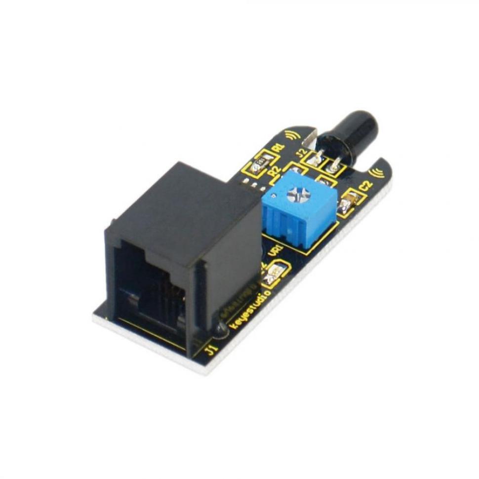 디바이스마트,오픈소스/코딩교육 > 아두이노 > 아두이노 센서모듈,keyestudio,아두이노 EASY PLUG - 불꽃 센서 모듈 [KS0116],커넥터: Easy plug / 공급 전압: 3.3V ~ 5V / 감지 범위: 500px (4.8V) ~ 2500px (1V) / 센서 유형: 디지털 / 크기(mm): 48* 17*18 / 무게: 4.6g