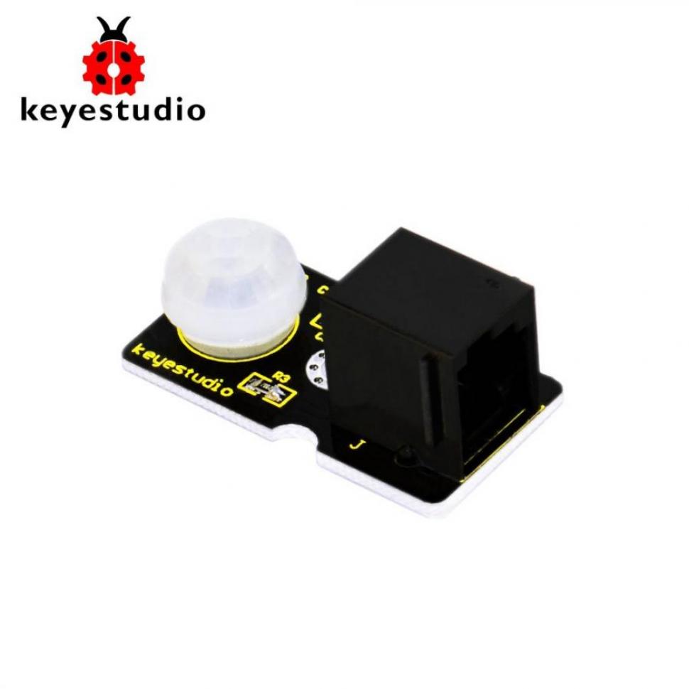 디바이스마트,오픈소스/코딩교육 > 아두이노 > 아두이노 센서모듈,keyestudio,아두이노 EASY PLUG - PIR 모션 센서 모듈 [KS0122],적외선 모션 센서 / 커넥터: Easy Plug / 입력 전압: 3.3 ~ 5V, 최대 6V / 출력 전압: High 3V, Low 0V / 감지각도: 100 ° / 감지거리: 7미터 / 핀 제한 전류: 100mA