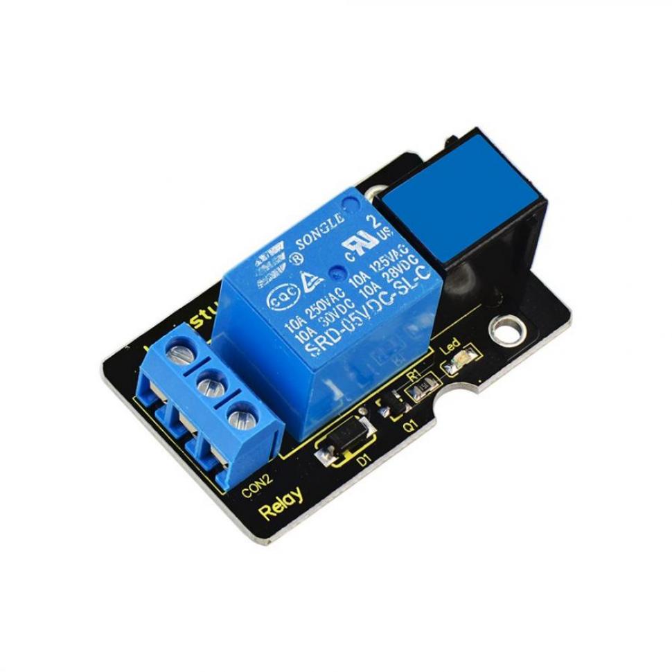 디바이스마트,오픈소스/코딩교육 > 아두이노 > 아두이노 스위치/릴레이모듈,keyestudio,아두이노 EASY PLUG - 릴레이 모듈 [KS0127],커넥터: Easy Plug / 정격 전류: 10A (NO) 5A (NC) / 디지털 인터페이스 / 제어 신호: TTL 레벨 / 크기(mm): 47*28*19 / 무게: 17.4g