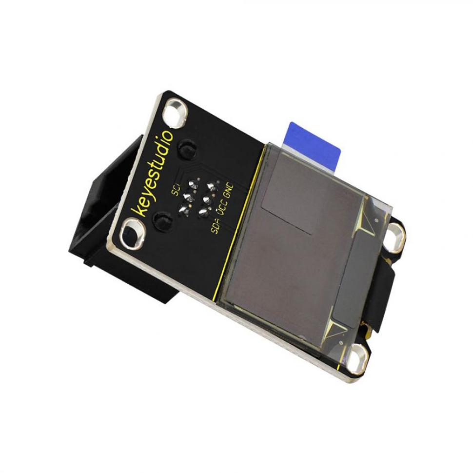 디바이스마트,오픈소스/코딩교육 > 아두이노 > 아두이노 LED/LCD모듈,keyestudio,아두이노 EASY PLUG - 0.96인치 대각선 OLED 디스플레이 [KS0136],픽셀: 128 × 64 / 색상 깊이: 흑백(흰색) / 5V 전원 / 밝기(cd/m2): 100(일반) / 크기(mm): 39*27*18 / 무게: 7g