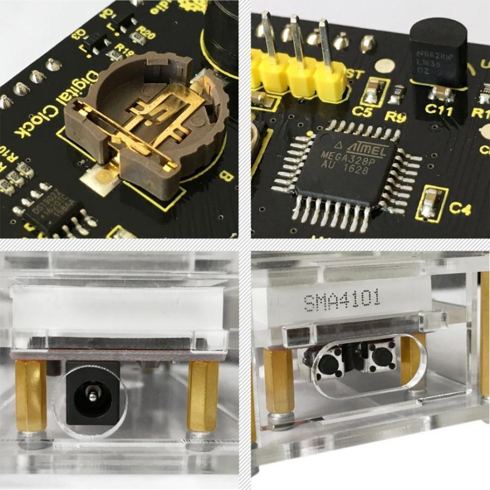 디바이스마트,오픈소스/코딩교육 > 아두이노 > 아두이노 교육용키트,keyestudio,아두이노 스마트 시계 키트 [KS0201],FTDI +PDF 전자 스마트 시계 키트